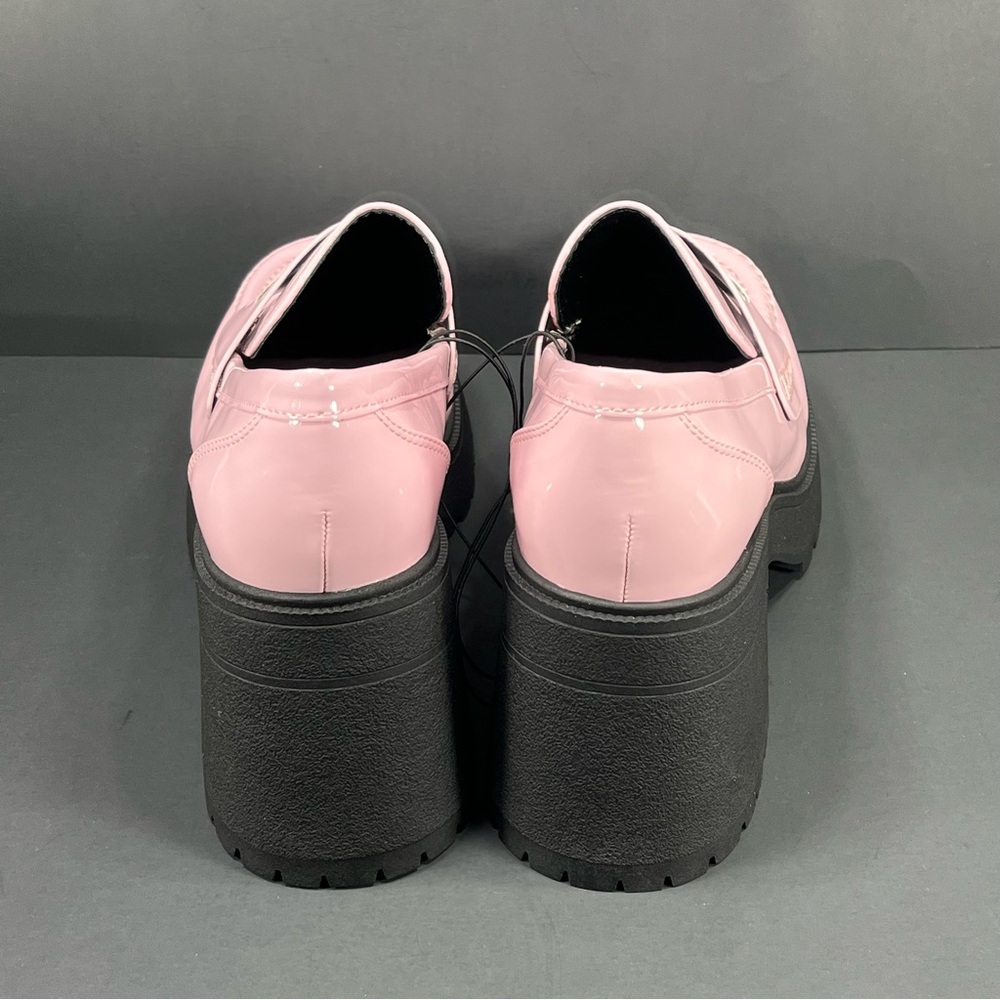 Pink Patent Platform Loafers - Picture 3 of 7